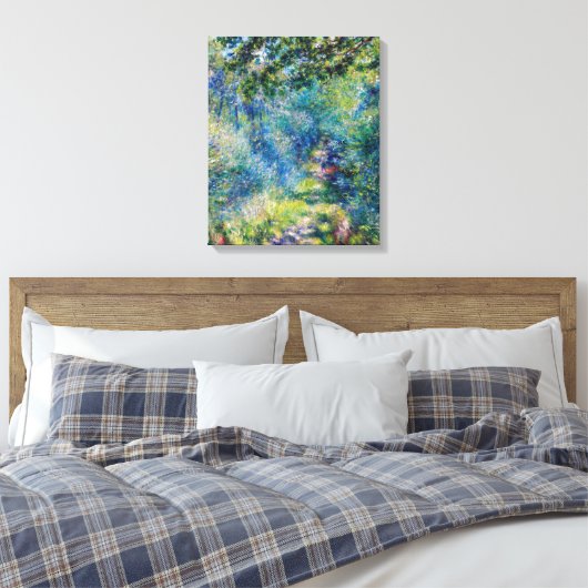 Pierre-Auguste Renoir - Pfad im Wald Leinwanddruck (Insitu (Schlafzimmer))
