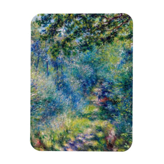 Pierre-Auguste Renoir - Pfad im Wald Magnet (Vertikal)