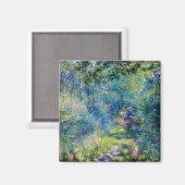 Pierre-Auguste Renoir - Pfad im Wald Magnet (Vorderseite/Rückseite)
