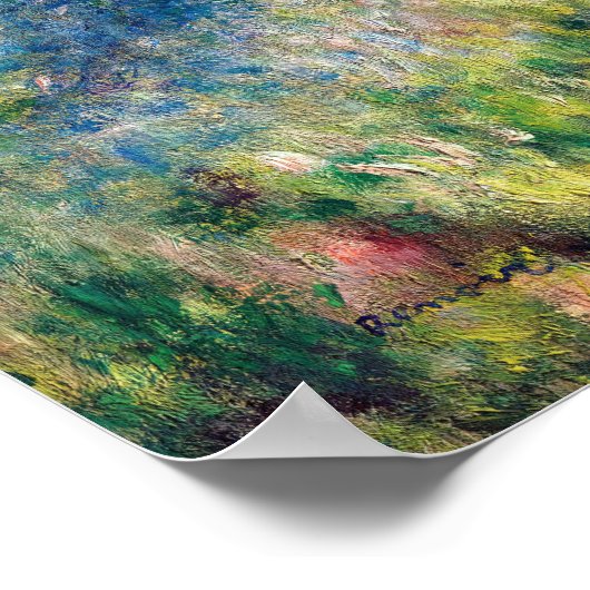 Pierre-Auguste Renoir - Pfad im Wald Poster (Ecke)