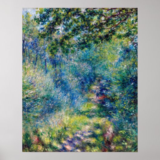 Pierre-Auguste Renoir - Pfad im Wald Poster (Vorne)