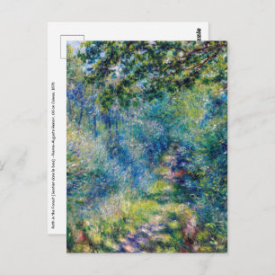 Pierre-Auguste Renoir - Pfad im Wald Postkarte