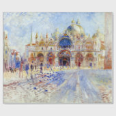 Pierre Auguste Renoir Piazza San Marco, Venedig Geschenkpapier (Flach)
