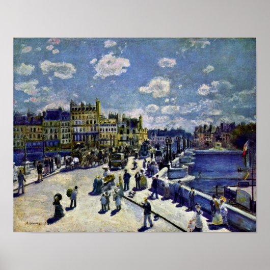 Pierre-Auguste Renoir - Pont-Neuf Poster (Vorne)