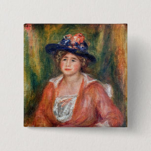 Pierre-Auguste Renoir - Portrait der sitzenden Fra Button