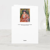 Pierre-Auguste Renoir - Portrait der sitzenden Fra Karte (Rückseite)