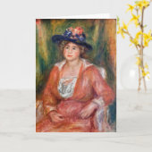Pierre-Auguste Renoir - Portrait der sitzenden Fra Karte (Gelbe Blume)