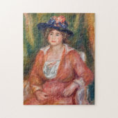 Pierre-Auguste Renoir - Portrait der sitzenden Fra Puzzle (Vertikal)