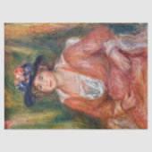 Pierre-Auguste Renoir - Portrait der sitzenden Fra Seidenpapier (Vorderseite)