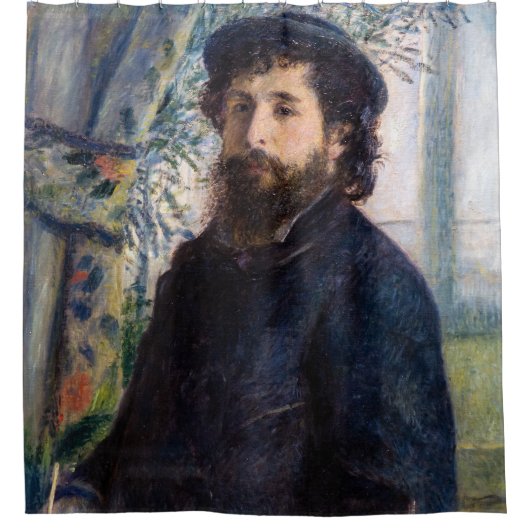 Pierre Auguste Renoir - Portrait von Claude Monet Duschvorhang (Vorderseite)