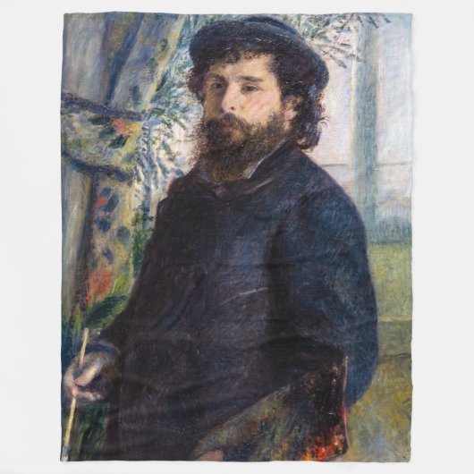 Pierre Auguste Renoir - Portrait von Claude Monet Fleecedecke (Vorderseite)
