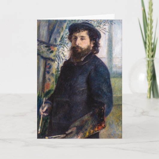 Pierre Auguste Renoir - Portrait von Claude Monet Karte (Vorderseite)