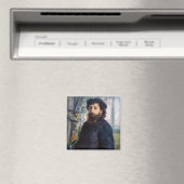 Pierre Auguste Renoir - Portrait von Claude Monet Magnet (In Situ (Geschirrspüler))