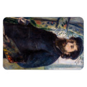 Pierre Auguste Renoir - Portrait von Claude Monet Magnet (Horizontal)