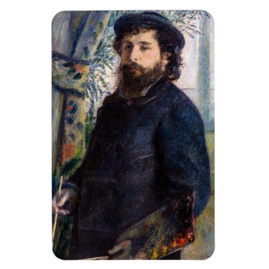 Pierre Auguste Renoir - Portrait von Claude Monet Magnet (Vertikal)