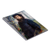 Pierre Auguste Renoir - Portrait von Claude Monet Notizblock (Rechte Seite)