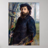 Pierre Auguste Renoir - Portrait von Claude Monet Poster (Vorne)