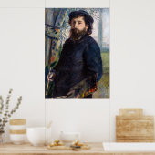 Pierre Auguste Renoir - Portrait von Claude Monet Poster (Küche)