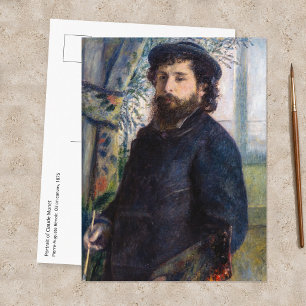 Pierre Auguste Renoir - Portrait von Claude Monet Postkarte