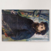 Pierre Auguste Renoir - Portrait von Claude Monet Puzzle (Horizontal)
