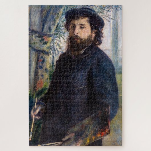 Pierre Auguste Renoir - Portrait von Claude Monet Puzzle (Vertikal)