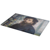 Pierre Auguste Renoir - Portrait von Claude Monet Schneidebrett (Ecke)