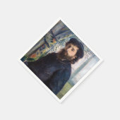 Pierre Auguste Renoir - Portrait von Claude Monet Serviette (Ecke)