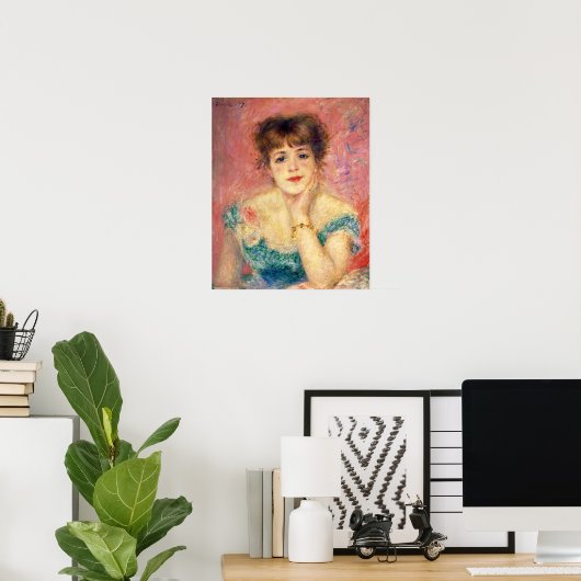 Pierre-Auguste Renoir Portrait von Jeanne Samary Poster (Heimbüro)