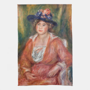 Pierre-Auguste Renoir - Porträt einer sitzenden Fr Geschirrtuch