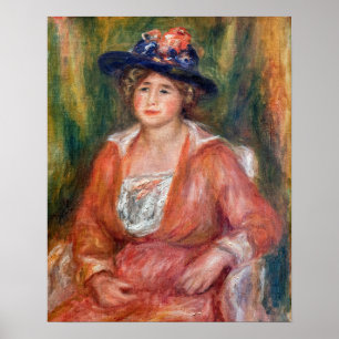 Pierre-Auguste Renoir - Porträt einer sitzenden Fr Poster