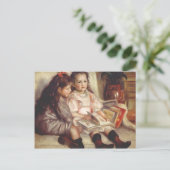 Pierre-Auguste Renoir- Porträts von zwei Kindern Postkarte (Stehend Vorderseite)