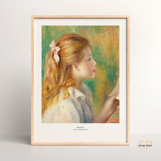 Pierre-Auguste Renoir Reading Art Print Vintag Poster