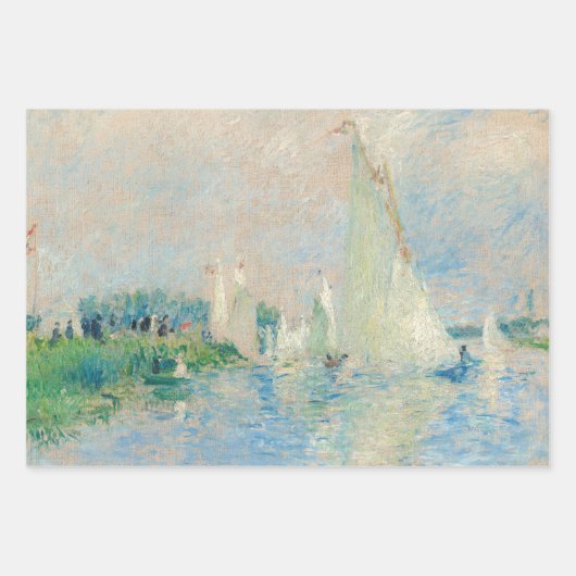 Pierre-Auguste Renoir - Regatta bei Argenteuil Geschenkpapier Set (Vorderseite)