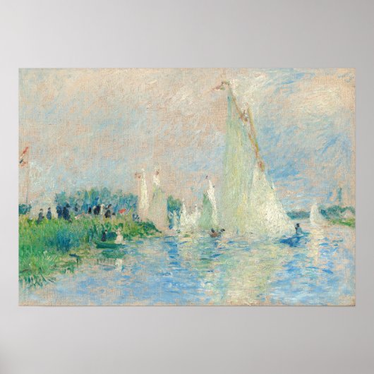 Pierre-Auguste Renoir - Regatta bei Argenteuil Poster (Vorne)