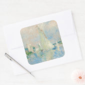 Pierre-Auguste Renoir - Regatta bei Argenteuil Quadratischer Aufkleber (Umschlag)