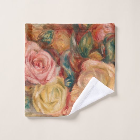 Pierre-Auguste Renoir - Rose Badhandtuch Set (Waschlappen)