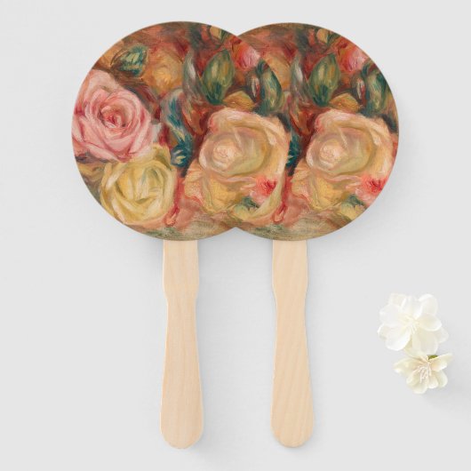 Pierre-Auguste Renoir - Rose Fächer (Vorne und Hinten)