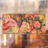 Pierre-Auguste Renoir - Rose Fensteraufkleber (Blatt 2)