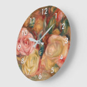 Pierre-Auguste Renoir - Rose Große Wanduhr (Winkel)