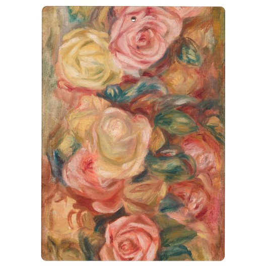 Pierre-Auguste Renoir - Rose Klemmbrett (Rückseite)