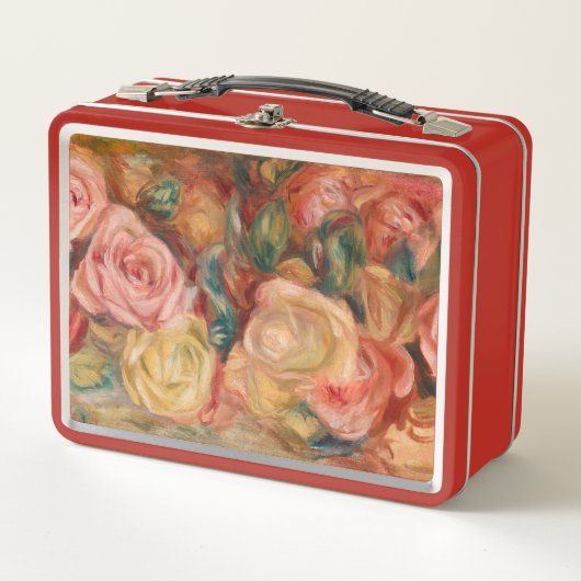 Pierre-Auguste Renoir - Rose Metall Brotdose (Vorderseite)