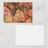 Pierre-Auguste Renoir - Rose Mitteilungskarte (Vorne/Hinten)