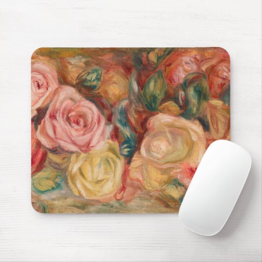 Pierre-Auguste Renoir - Rose Mousepad (Mit Mouse)
