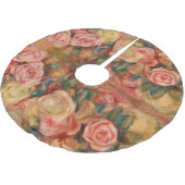 Pierre-Auguste Renoir - Rose Polyester Weihnachtsbaumdecke (Schrägansicht)