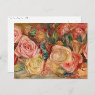 Pierre-Auguste Renoir - Rose Postkarte