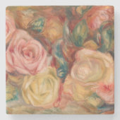 Pierre-Auguste Renoir - Rose Steinuntersetzer (Vorderseite)