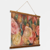 Pierre-Auguste Renoir - Rose Wandteppich Mit Holzrahmen (Gewinkelt)
