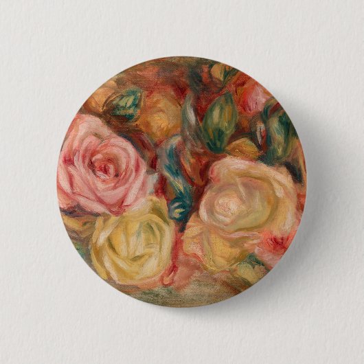 Pierre-Auguste Renoir - Rosen Button (Vorderseite)