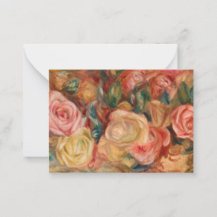 Pierre-Auguste Renoir - Rosen Mitteilungskarte