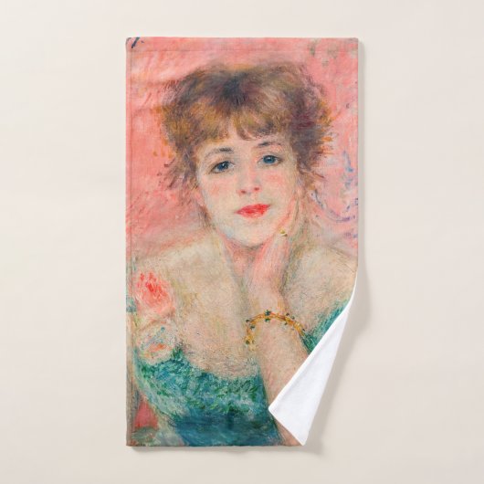 Pierre-Auguste Renoir - Schauspielerin Jeanne Sama Badhandtuch Set (Handtuch)